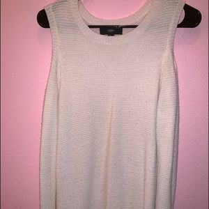 white long knit sweater dress